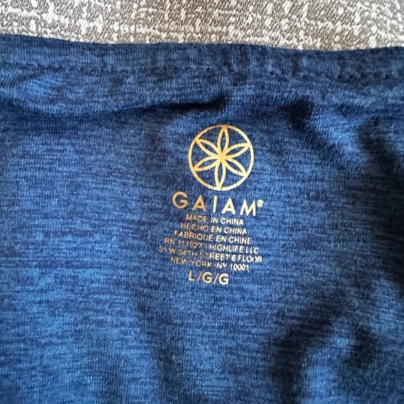 GAIM Yoga Leggings in Blue with Mesh Size Large - Picture 5 of 10